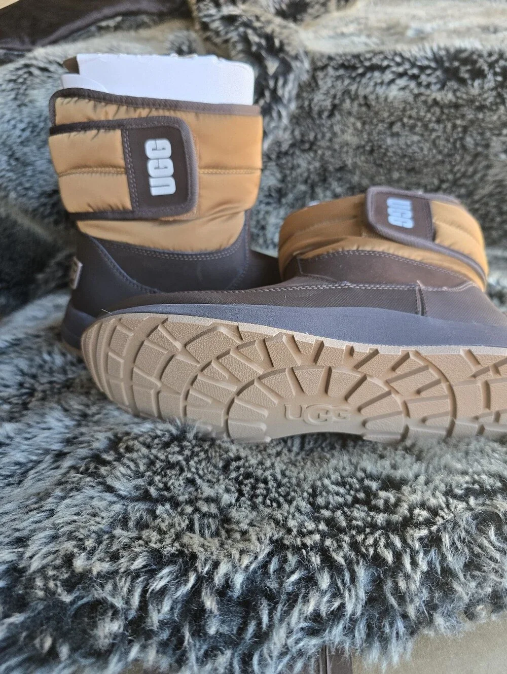 UGG Kids Brown and Tan Winter Boots
